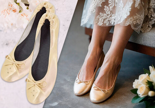 bailarinas plegables para bodas